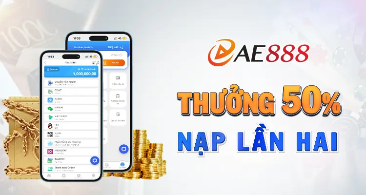 Thưởng nạp lần 2 ae888